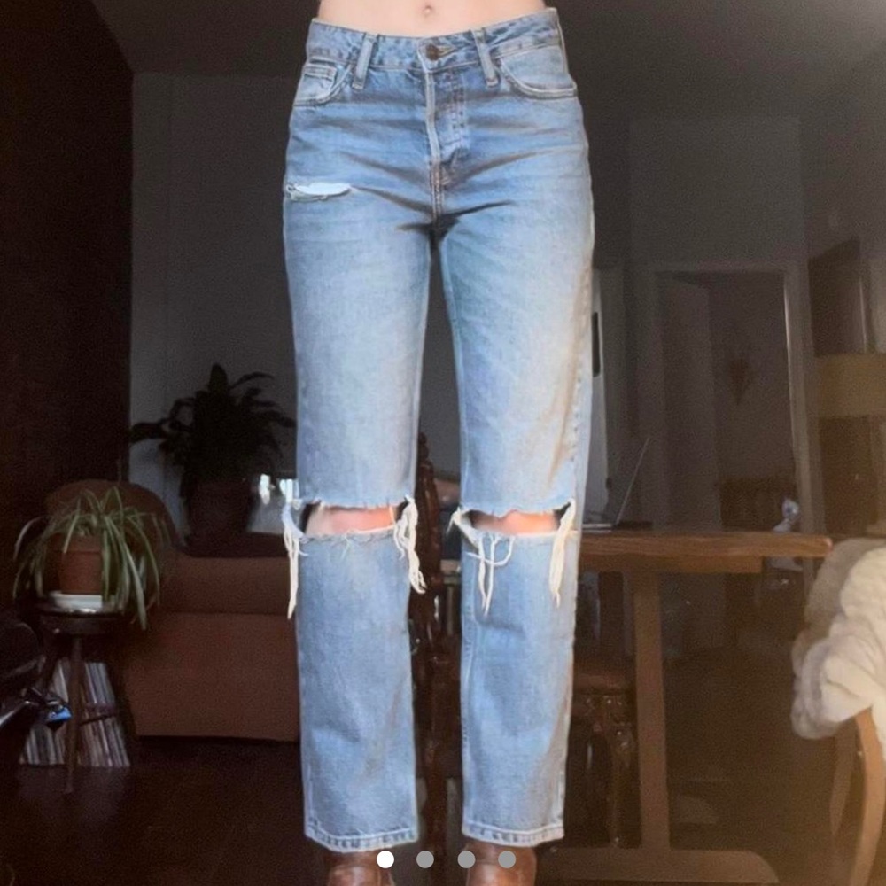 Urban Outfitters mid rise denim pants with rips
